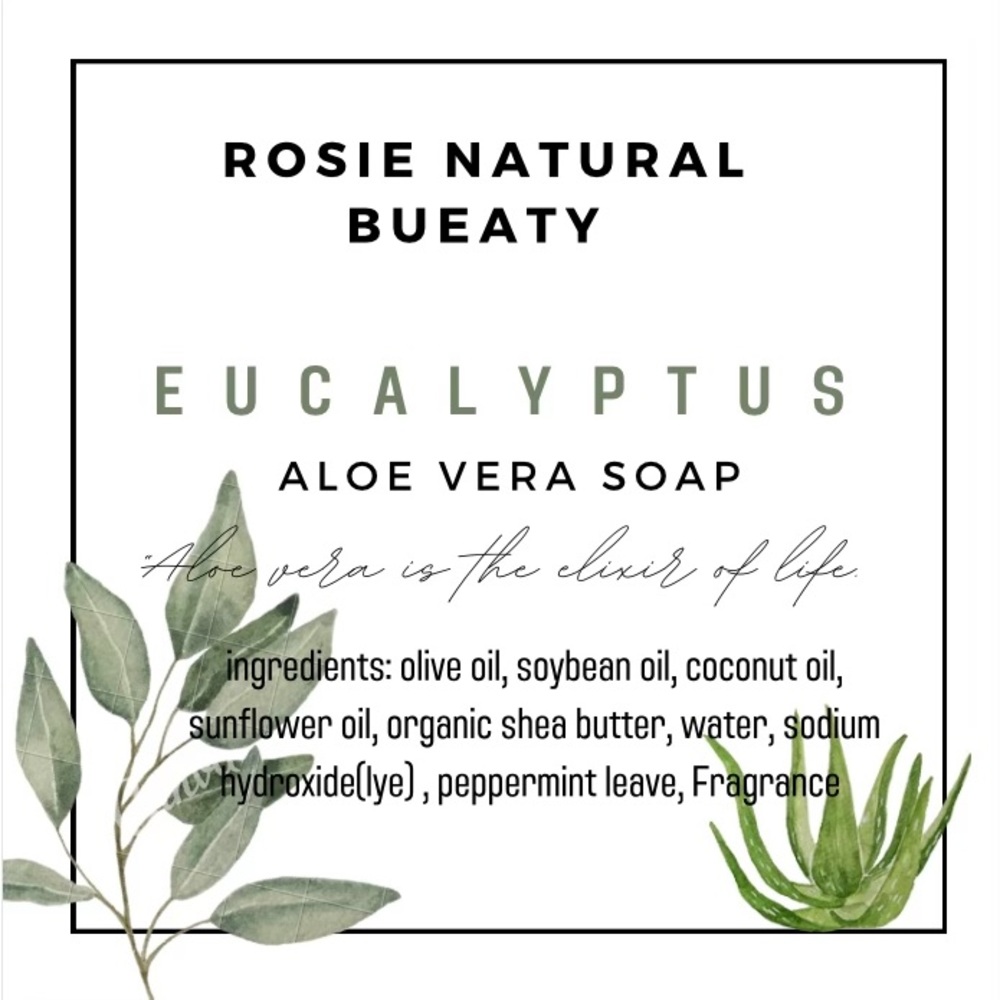 Eucalyptus Aloe handmade soap